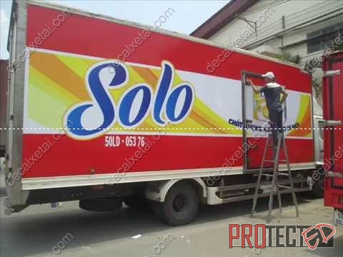 dán quảng cáo thùng xe tải