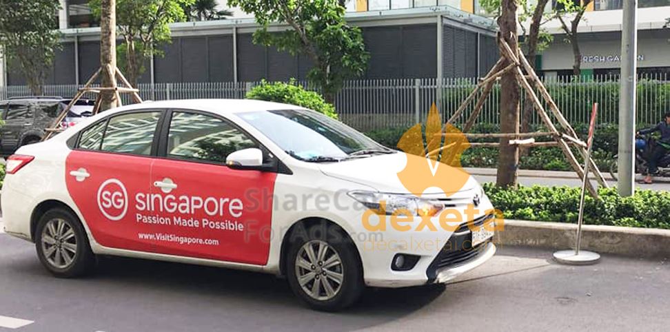 Singapore trong chiến dịch dán decal xe quảng cáo