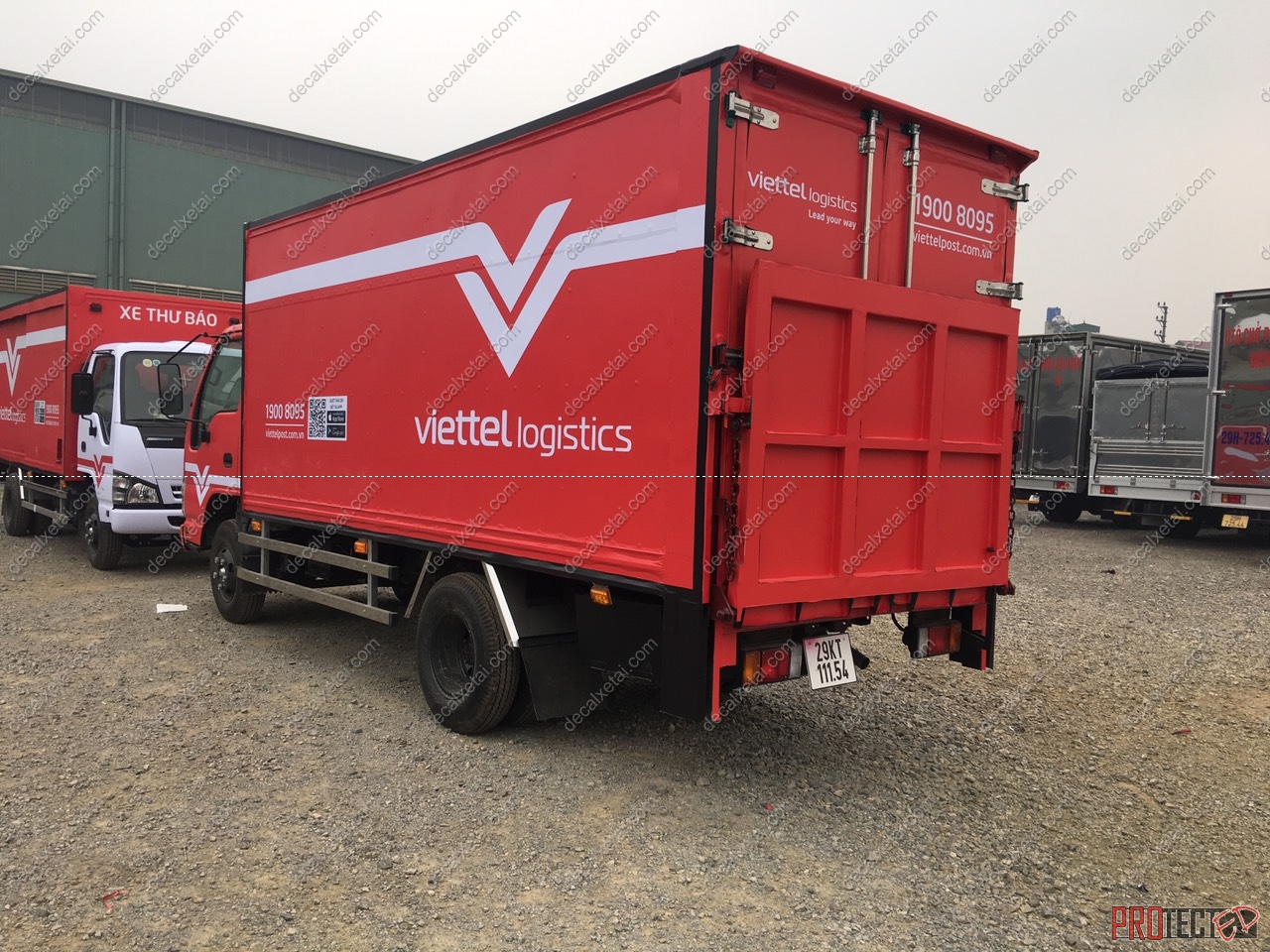 Dán decal xe tải full xe Tập đoàn Viettel