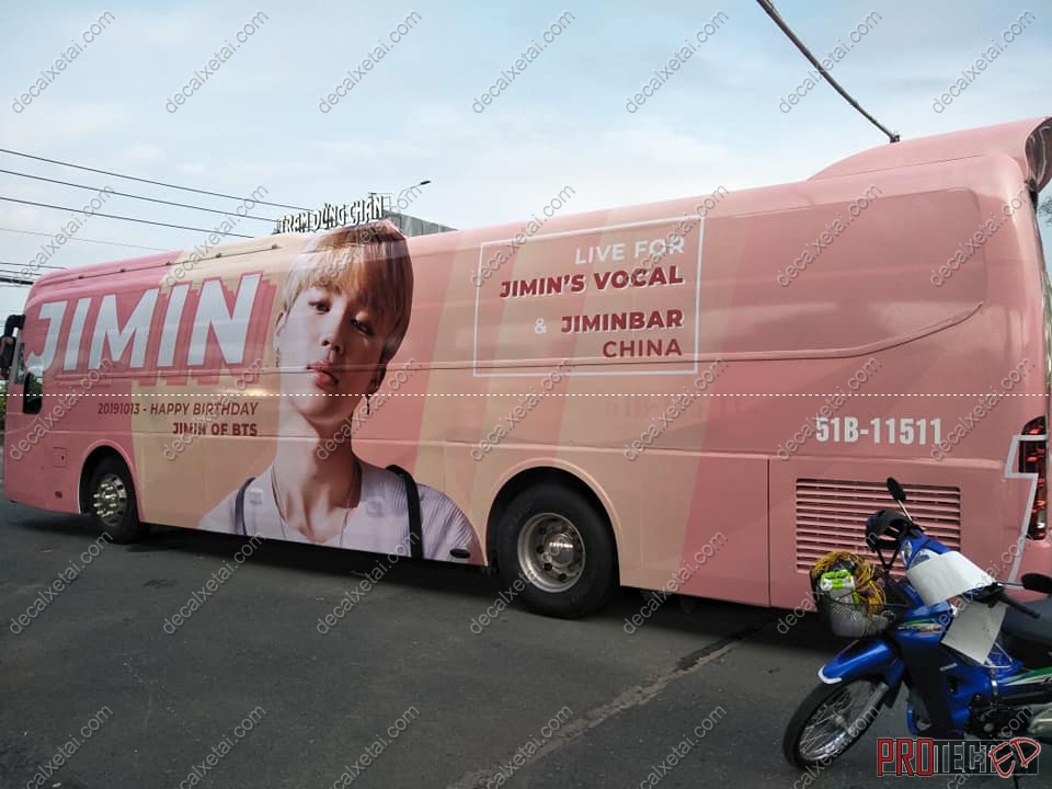 Dán Decal quảng cáo Roadshow - Dán decal kín xe bus, dán decal xe khách