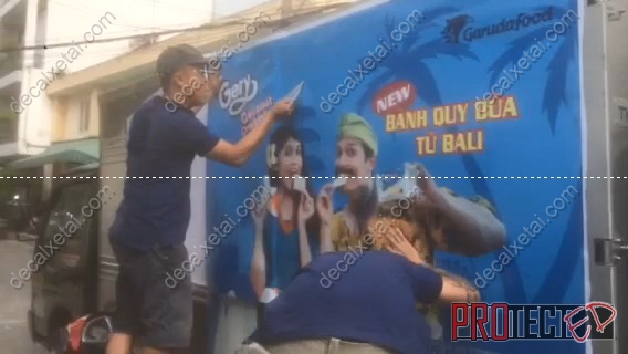 Chiến dịch dán decal xe tải Gery - 10 xe