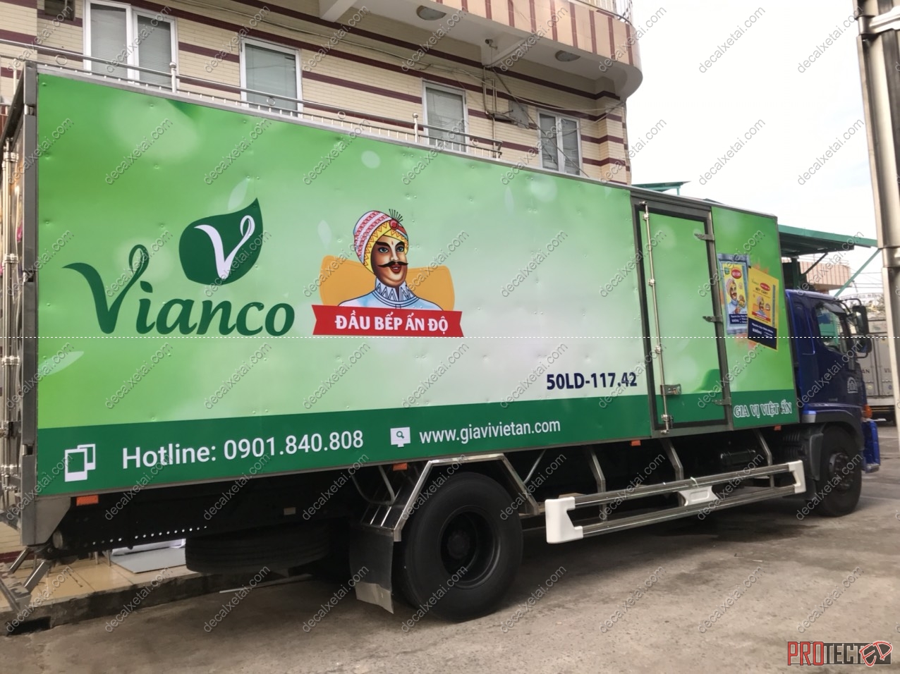 dán đề can xe tải
